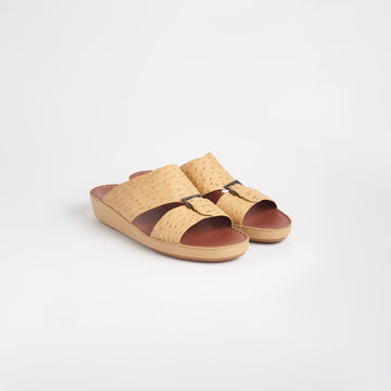 Belt Buckle Ostrich Sandals