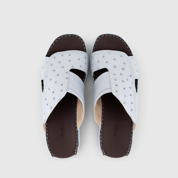 Piel Ostrich Aperto Sky