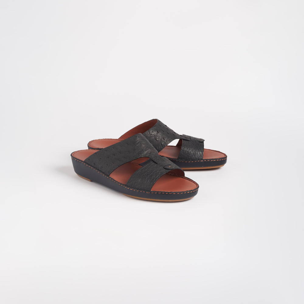 Classic Ostrich Leather Sandals