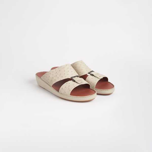 Belt Buckle Ostrich Sandals