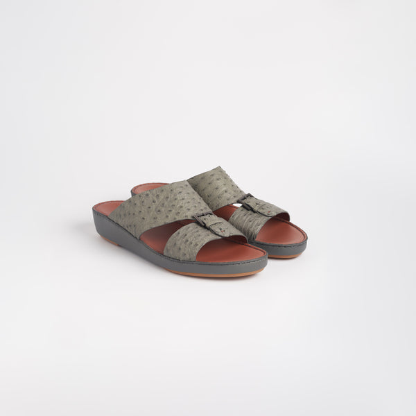 Belt Buckle Ostrich Sandals