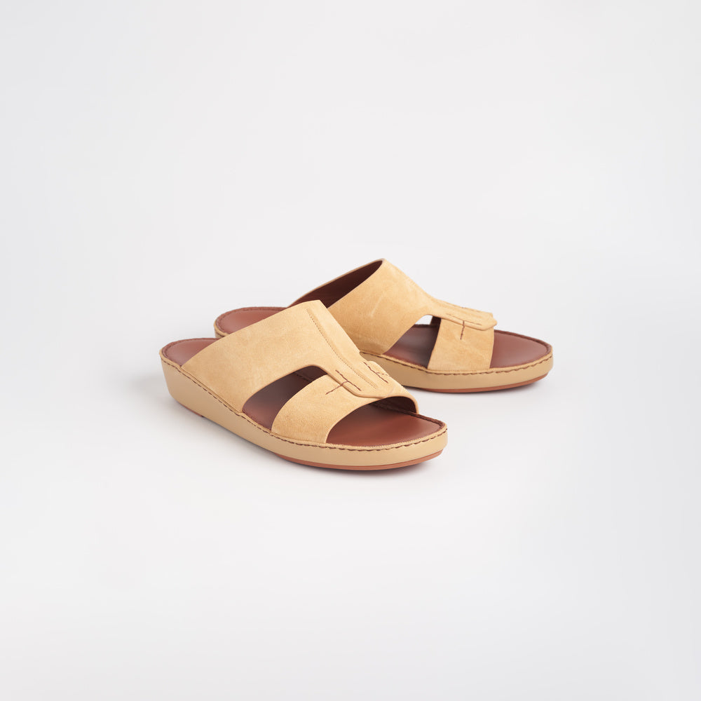 Stitch Suede Sandals